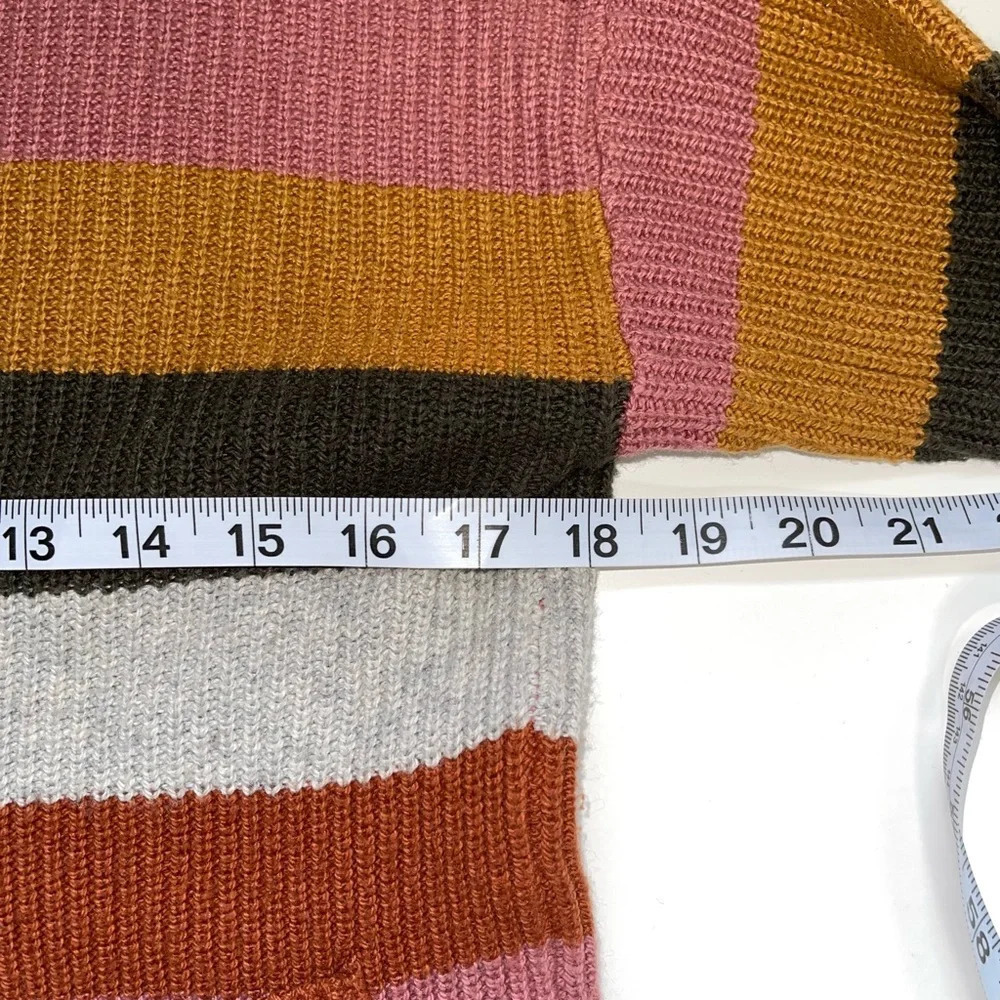 Madewell Patch Pocket Pullover Sweater in Multi Walton Stripe XXsmall Women’s - Picture 7 of 11